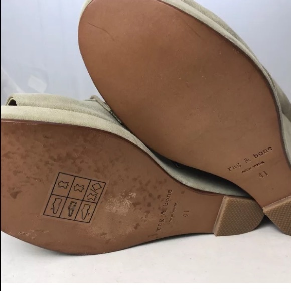 Rag & bone suede PLATFORM LACE UP SHOES - Picture 6 of 8